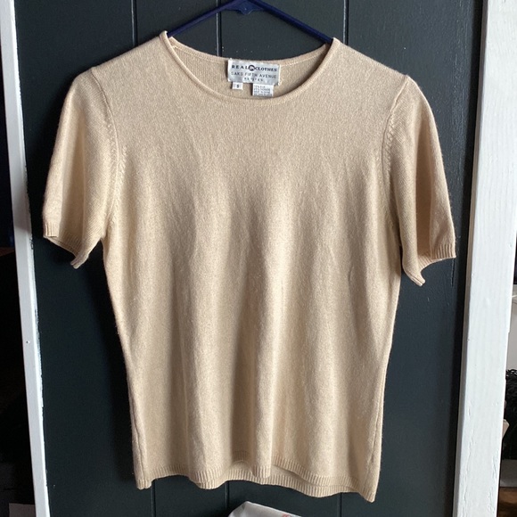 Sak’s Fifth Avenue Crème Silk Cashmere Sweater&Cardigan Set Belford Petite Small - Picture 10 of 12